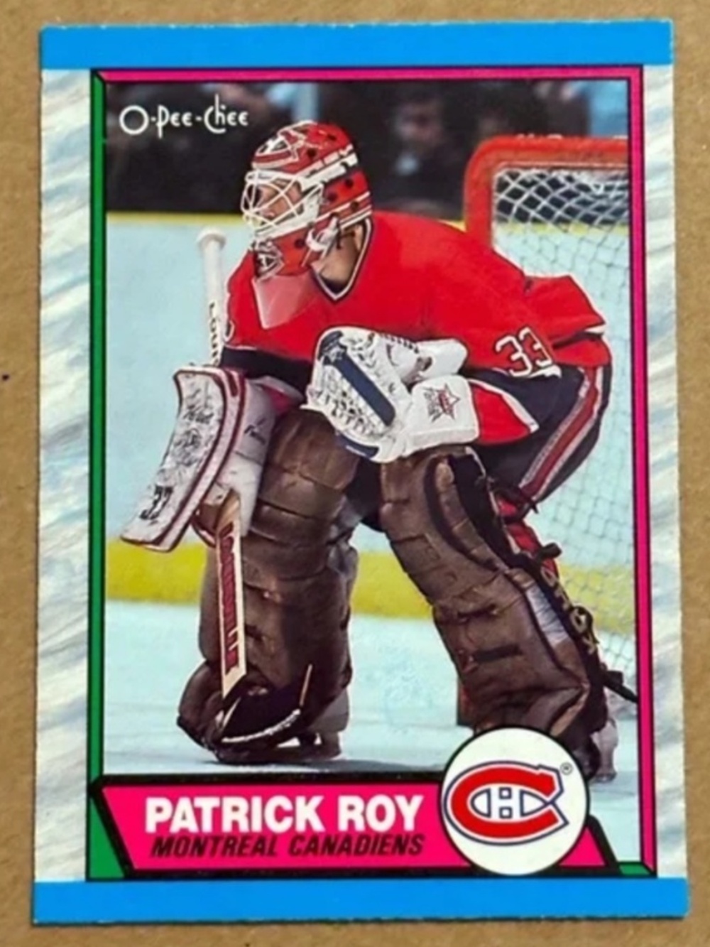 Patrick Roy 1989/90 O-Pee-Chee Montreal Canadians Hockey Card